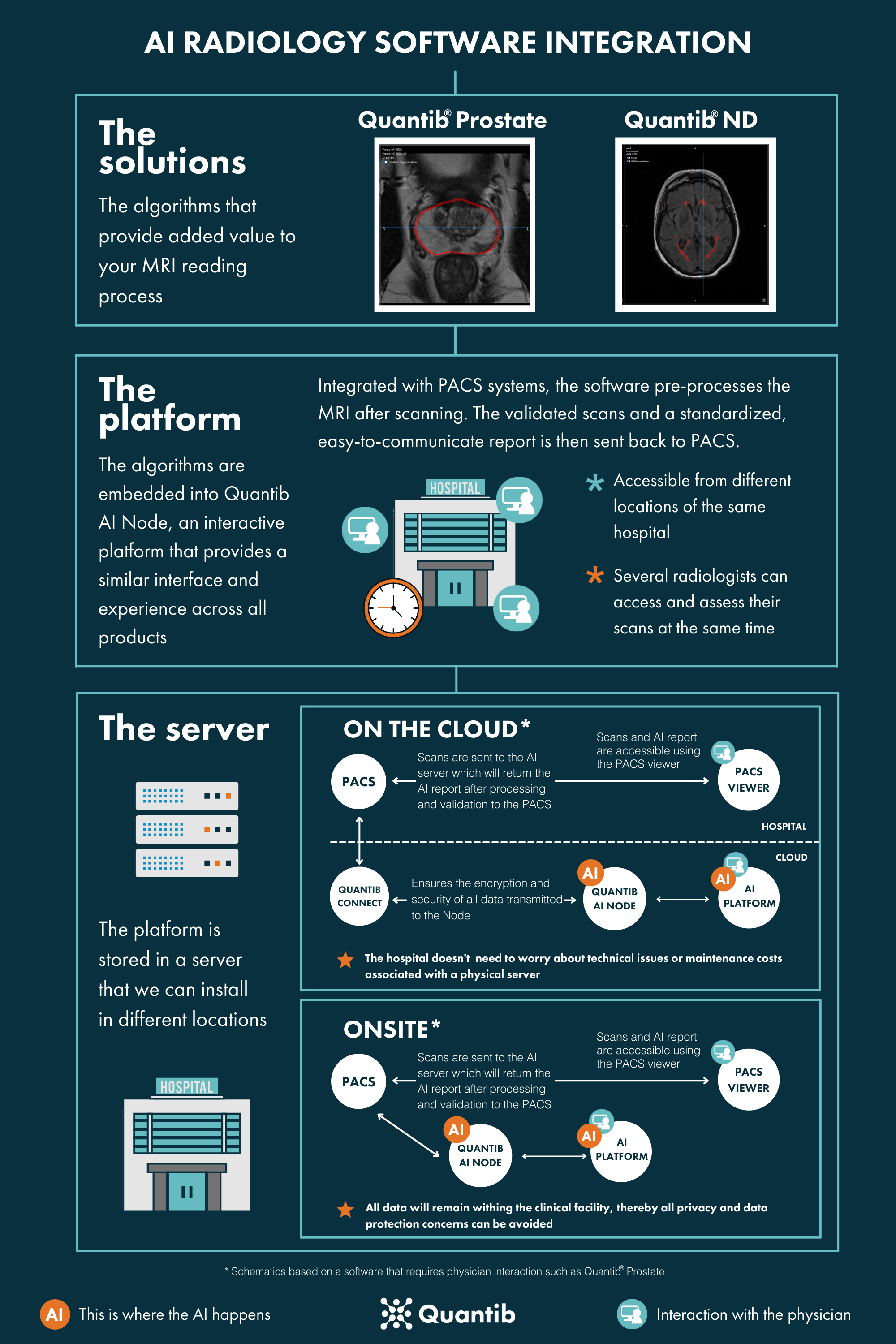 AI radiology software integration Infographic